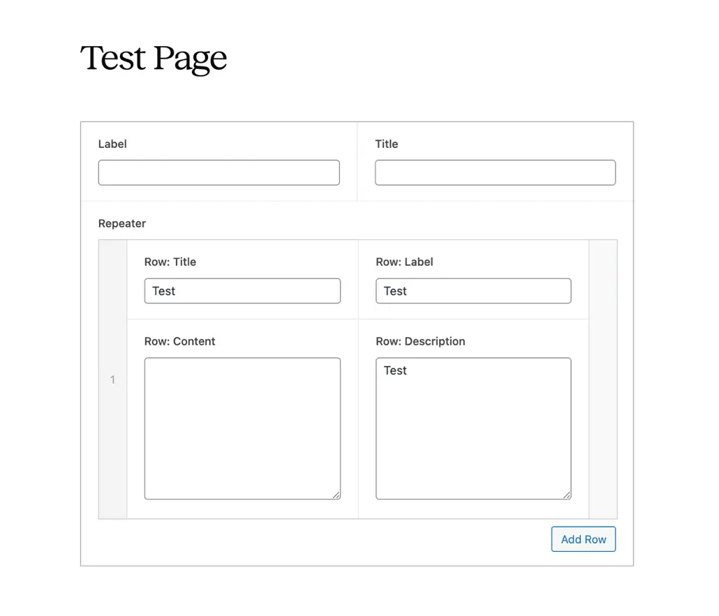 Example of updated ACF layout, better, but not perfect.